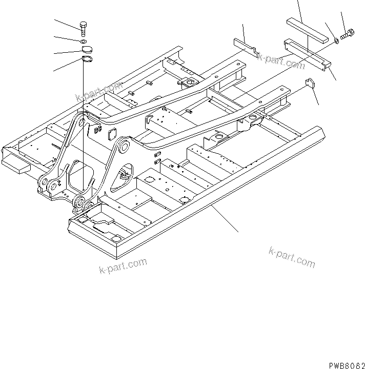 Komatsu parts book diagram for PC400LC-6 S/N 30001-UP: REVOLVING FRAME (FOR ADDITIONAL PIPING)(#32001-32249)