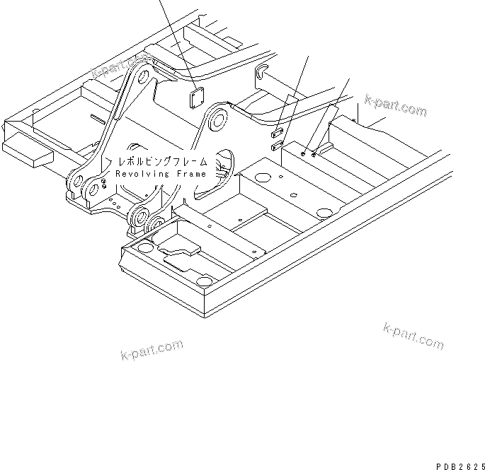 Komatsu parts book diagram for PC400LC-6 S/N 30001-UP: REVOLVING FRAME (FOR ADDITIONAL PIPING) (KIT)