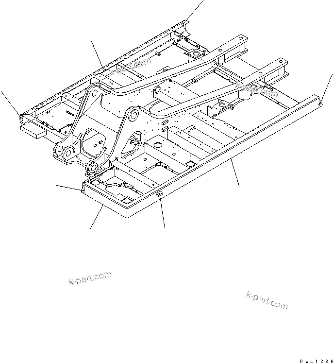Komatsu parts book diagram for PC400LC-6 S/N 30001-UP: REVOLVING FRAME (DECK STRENGTH KIT)(#30042-32249)