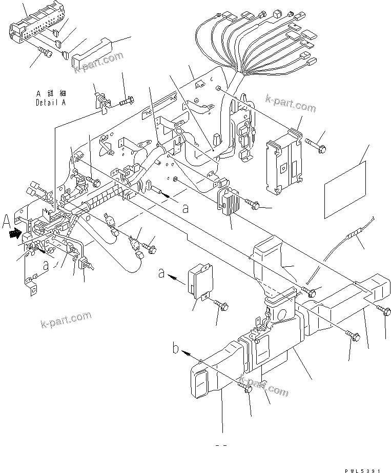 Komatsu parts book diagram for PC400LC-6 S/N 30001-UP: OPERATOR'S CAB (BASE) (WORK LEVER WITH PPC VALVE)(#32001-32249)