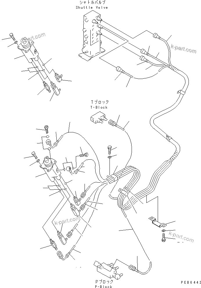Komatsu parts book diagram for PC400LC-6 S/N 30001-UP: FLOOR FRAME (PPC WORK LINE)(#30119-31999)