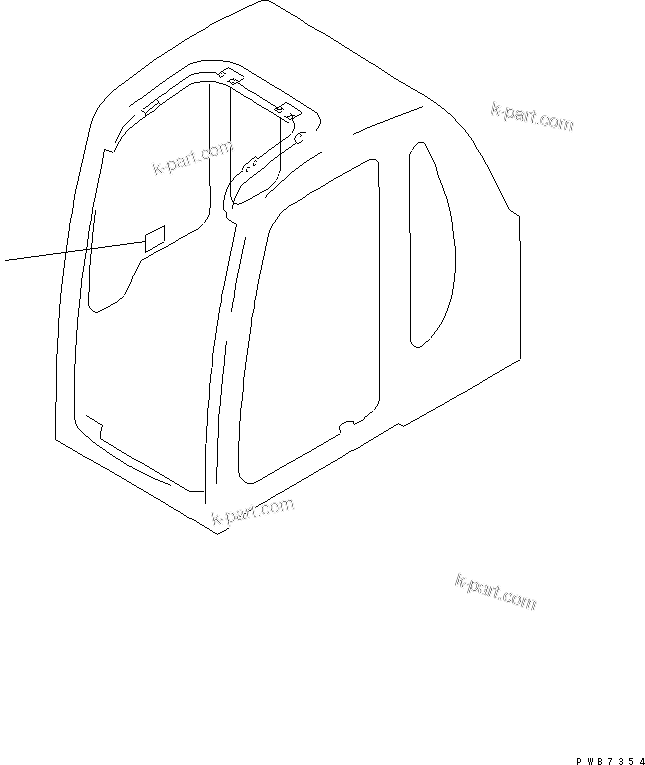 Komatsu parts book diagram for PC400LC-6 S/N 30001-UP: MARKS AND PLATES (SIFT PATTERN ? ISO) (JAPANESE) (LOADER)(#30387-)