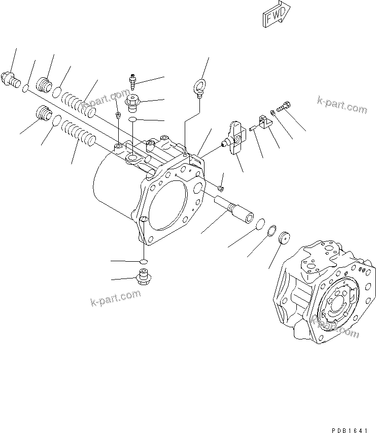 Komatsu parts book diagram for PC400LC-6 S/N 30001-UP: MAIN PUMP (5/9)(#30001-31999)