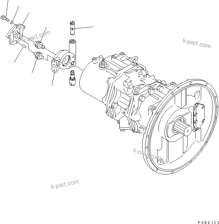 Komatsu parts book diagram for PC400LC-6 S/N 30001-UP: MAIN PUMP (12/13) (FOR CIS)(#30249-31999)