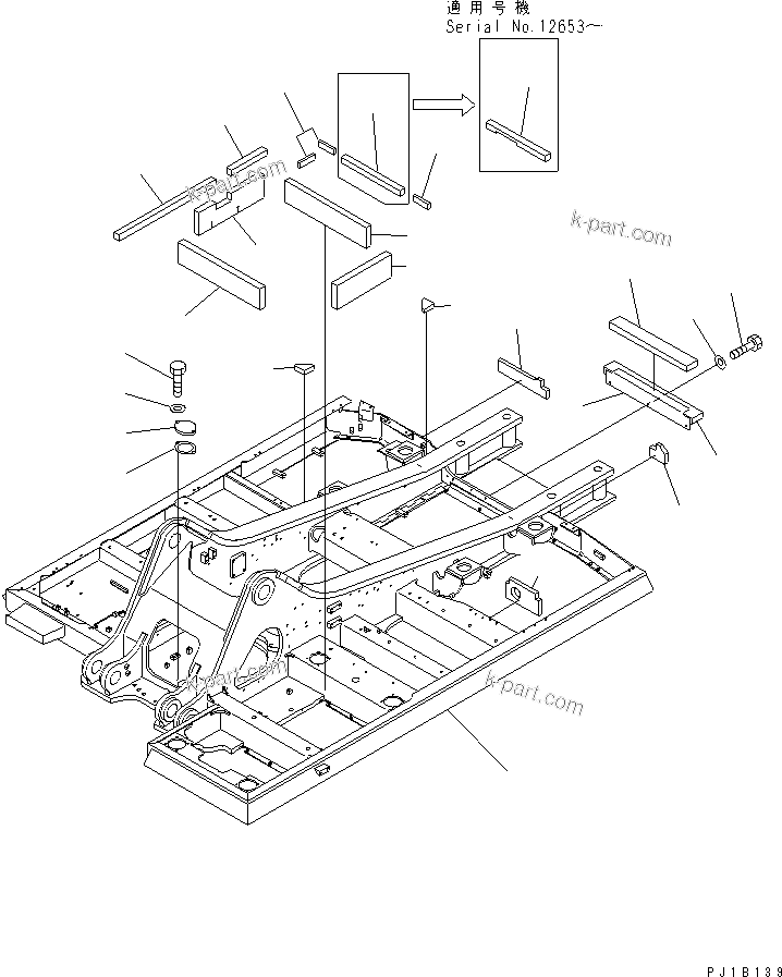 Komatsu parts book diagram for PC400LC-6 S/N 30001-UP (SAA6D125E-2 (Emission) Eng. Installed): REVOLVING FRAME (FOR ADDITIONAL PIPING)(#32484-)