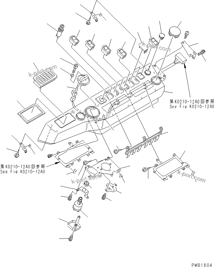 Komatsu parts book diagram for PC400LC-6 S/N 30001-UP (SAA6D125E-2 (Emission) Eng. Installed): OPERATOR'S CAB (PANEL COVER) (ELECTRIC GOVERNOR)(#32488-)