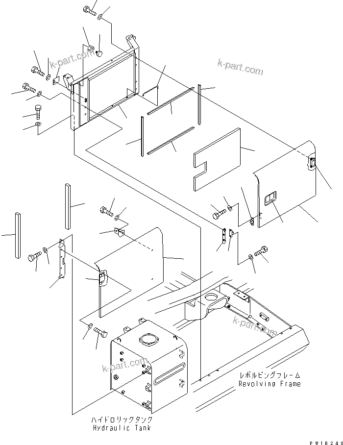 Komatsu parts book diagram for PC400LC-6 S/N 30001-UP (SAA6D125E-2 (Emission) Eng. Installed): LEFT SIDE DOOR (MACHINE CAB)(#32488-)