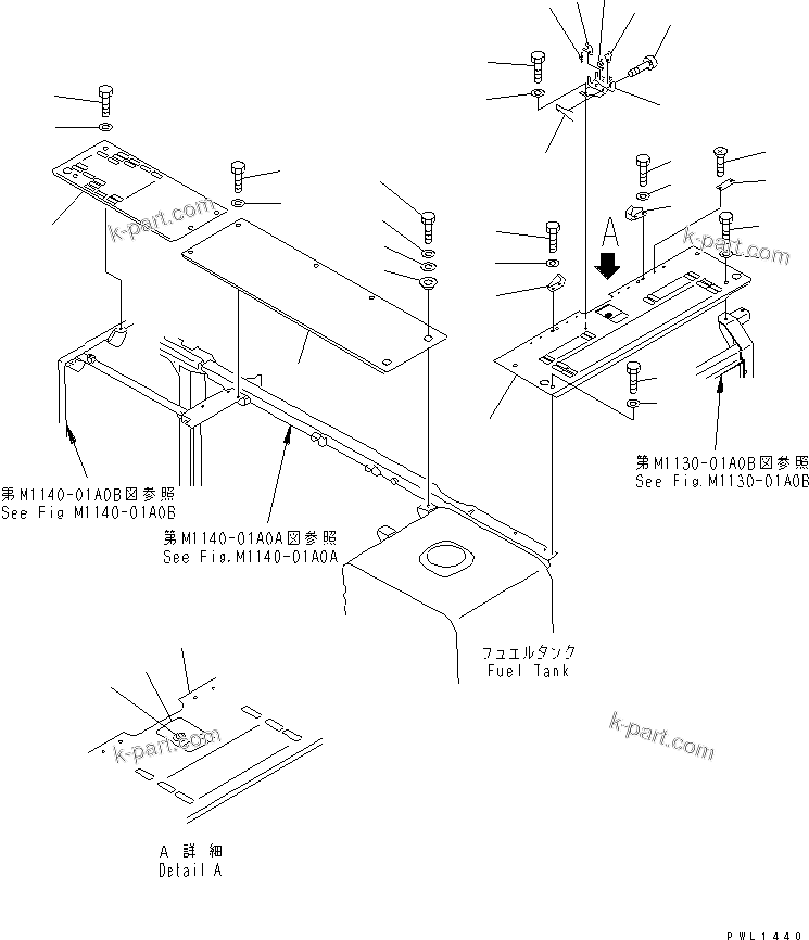 Komatsu parts book diagram for PC400LC-6 S/N 30001-UP (SAA6D125E-2 (Emission) Eng. Installed): COVER (UPPER) (MACHINE CAB)(#32250-)