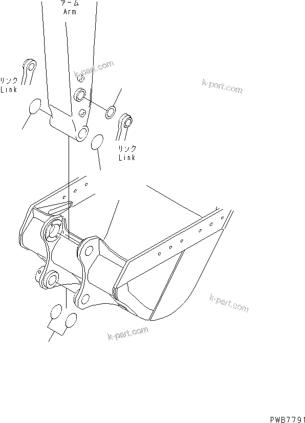 Komatsu parts book diagram for PC400LC-6 S/N 30001-UP (SAA6D125E-2 (Emission) Eng. Installed): SPACER(#32001-)