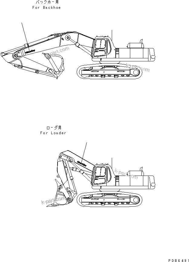 Komatsu parts book diagram for PC400LC-6 S/N 30001-UP (SAA6D125E-2 (Emission) Eng. Installed): LOGO (LARGE)