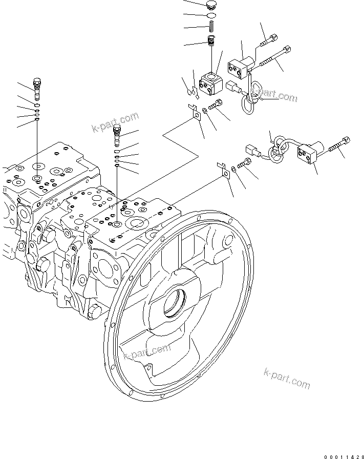 Komatsu parts book diagram for PC400LC-7-M1 S/N 50001-UP: MAIN PUMP (11/11)