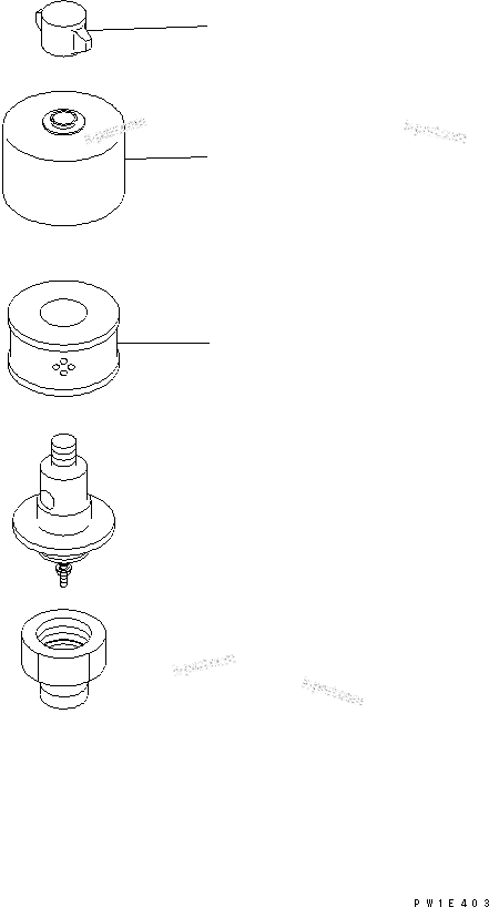 Komatsu parts book diagram for PC400LC-7-M1 S/N 50001-UP: BREATHER (FOR HYDRAULIC TANK)