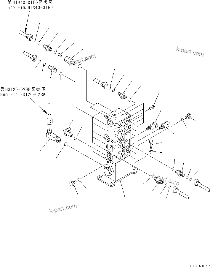 Komatsu parts book diagram for PC400LC-6Z S/N 30001-UP (Pipe Looper Spec.): SHUTTLE VALVE (WITH SENSOR) (FOR PIPE LOOPER)(#32933-)