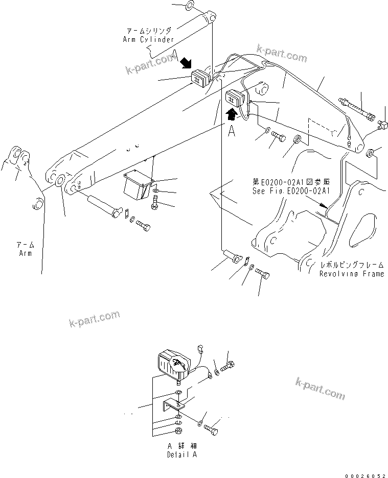 Komatsu parts book diagram for PC400LC-6Z S/N 30001-UP (Pipe Looper Spec.): BOOM (BUCKET CYLINDER LINE)(#32933-)