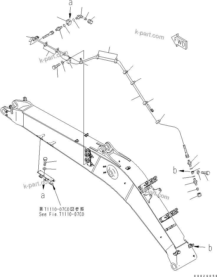 Komatsu parts book diagram for PC400LC-6Z S/N 30001-UP (Pipe Looper Spec.): BOOM (PILOT LINE) (FOR PIPE LOOPER)(#32933-)