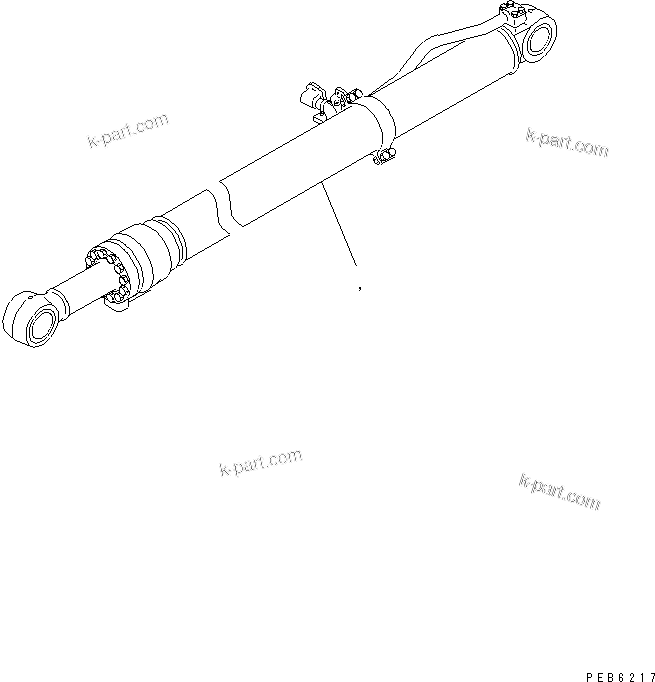 Komatsu parts book diagram for PC400LC-6Z S/N 30001-UP (Pipe Looper Spec.): B00M CYLINDER