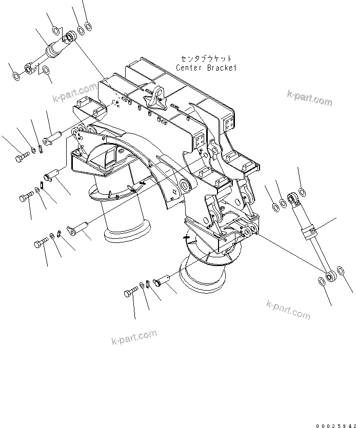 Komatsu parts book diagram for PC400LC-6Z S/N 30001-UP (Pipe Looper Spec.): PIPE LOOPER (CUTTER CYLINDER AND PIN)(#32933-)