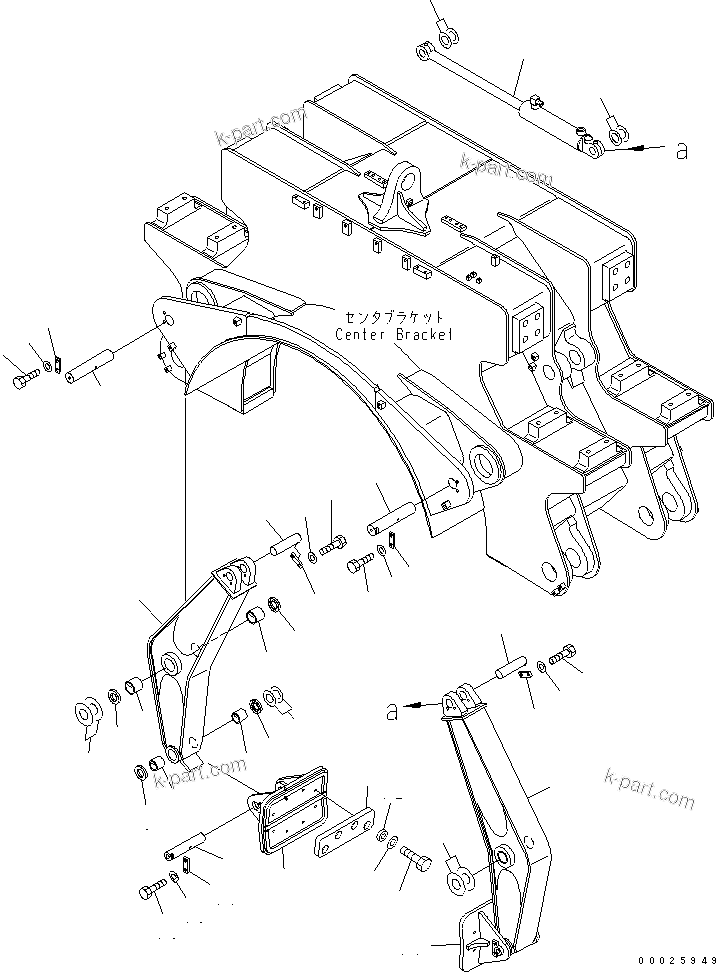 Komatsu parts book diagram for PC400LC-6Z S/N 30001-UP (Pipe Looper Spec.): PIPE LOOPER (MIDDLE CLAMP ARM AND CYLINDER)(#32933-)
