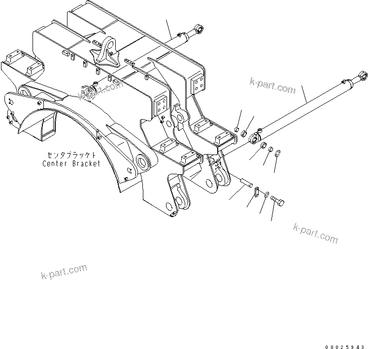 Komatsu parts book diagram for PC400LC-6Z S/N 30001-UP (Pipe Looper Spec.): PIPE LOOPER (DRIVE CYLINDER AND PIN)(#32933-)