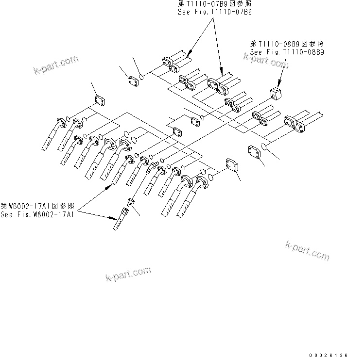Komatsu parts book diagram for PC400LC-6Z S/N 30001-UP (Pipe Looper Spec.): PIPE LOOPER PIPING (PLUG)(#32933-)
