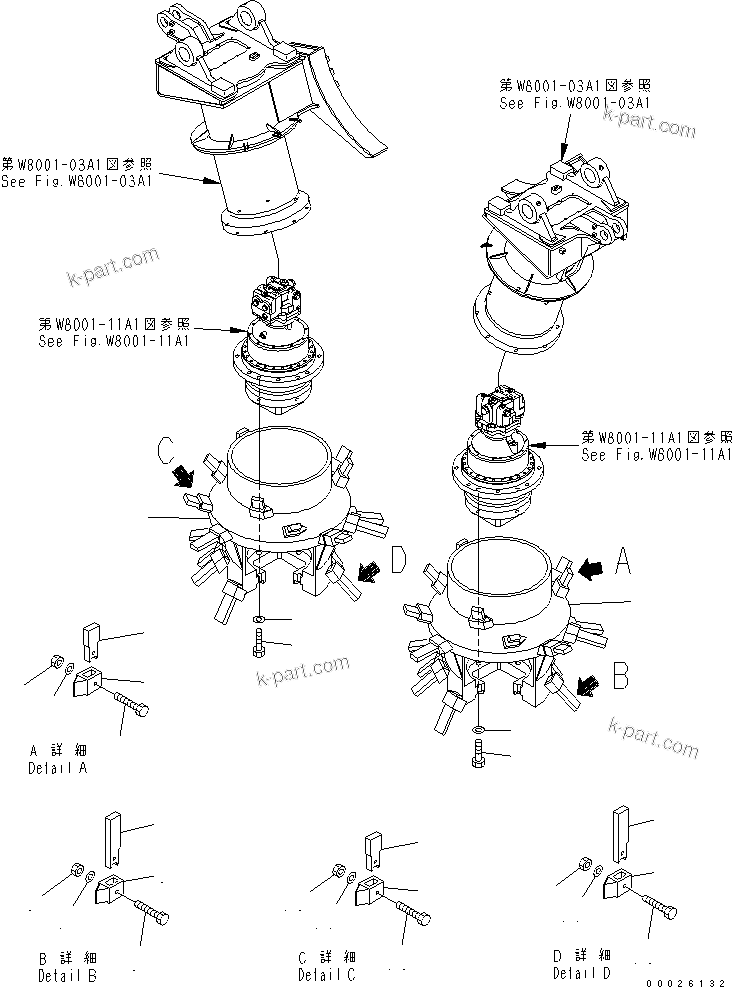 Komatsu parts book diagram for PC400LC-6Z S/N 30001-UP (Pipe Looper Spec.): CUTTER DRUM (SOFT ROCK TYPE) (FOR PIPE LOOPER)(#32933-)