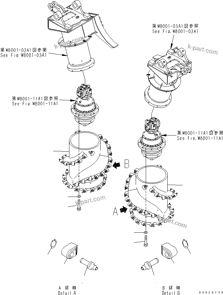 Komatsu parts book diagram for PC400LC-6Z S/N 30001-UP (Pipe Looper Spec.): CUTTER DRUM (HARD ROCK TYPE) (FOR PIPE LOOPER)(#32933-)