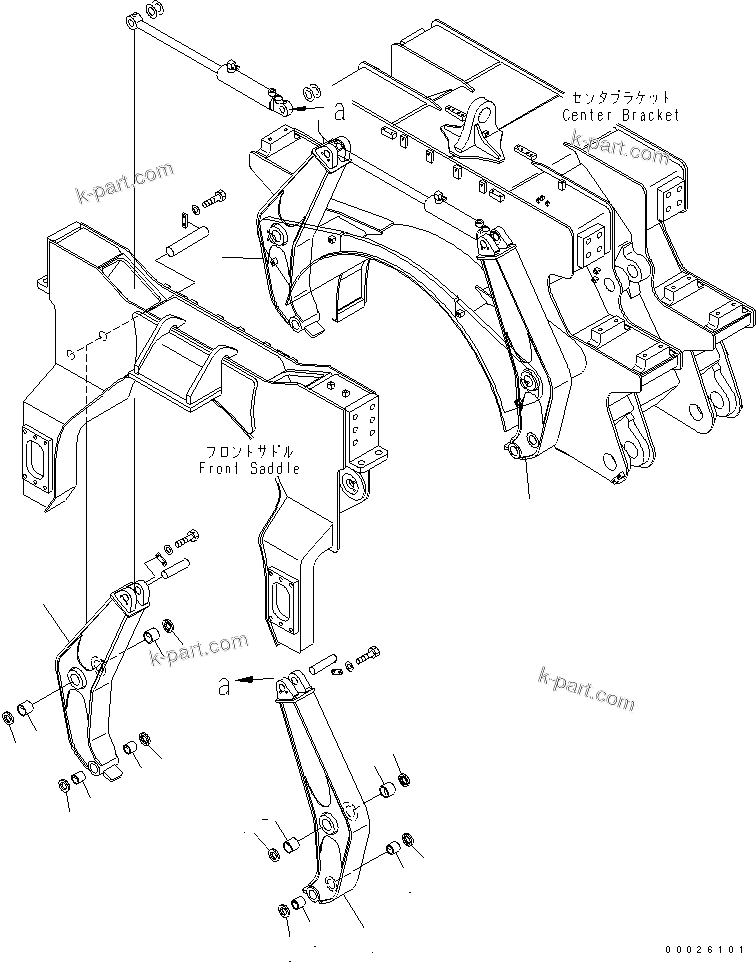 Komatsu parts book diagram for PC400LC-6Z S/N 30001-UP (Pipe Looper Spec.): PIPE ADAPTER (1220) (FRONT AND MIDDLE ARM)(#32933-)
