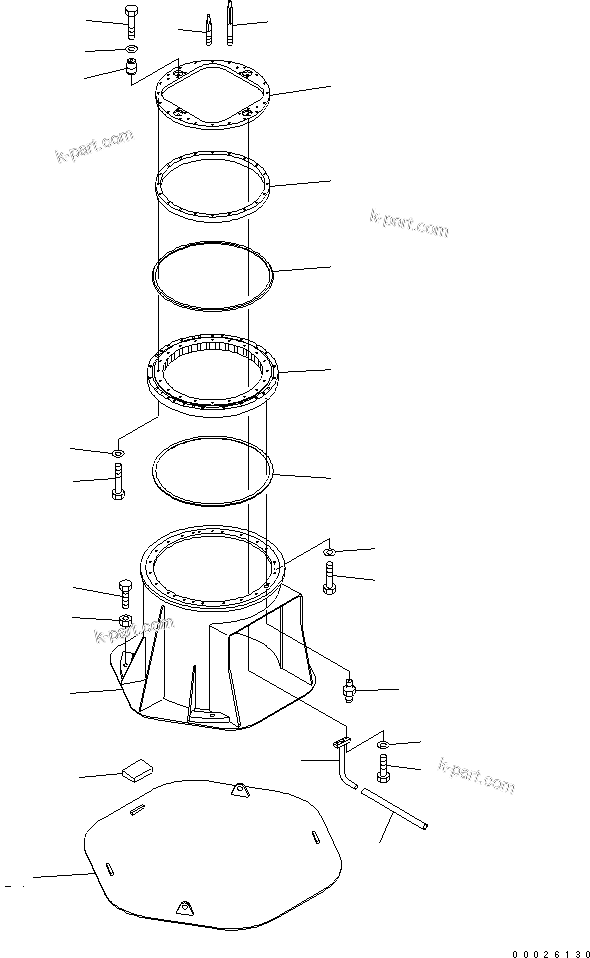 Komatsu parts book diagram for PC400LC-6Z S/N 30001-UP (Pipe Looper Spec.): STAND (FOR PIPE LOOPER)(#32933-)