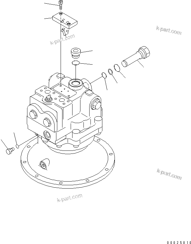 Komatsu parts book diagram for PC400LC-6Z S/N 30001-UP (Pipe Looper Spec.): CUTTER MOTOR (3/3)(#32933-)
