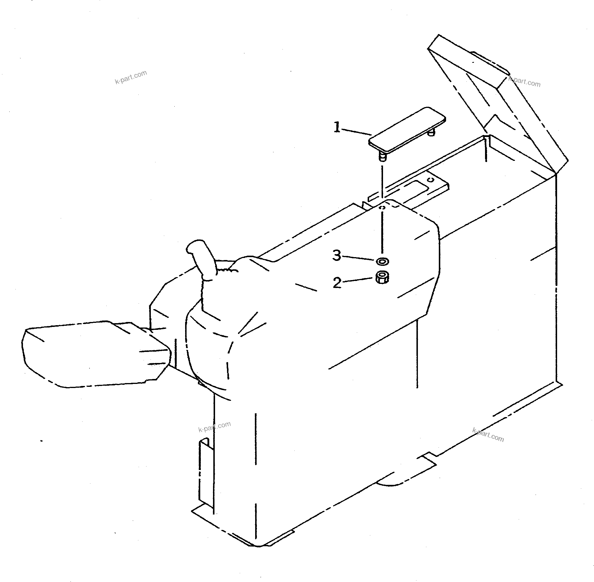 Komatsu parts book diagram for PC400LC-5 S/N 20001-UP (Overseas Version): RADIO-LESS (FOR WRIST CONTROL)
