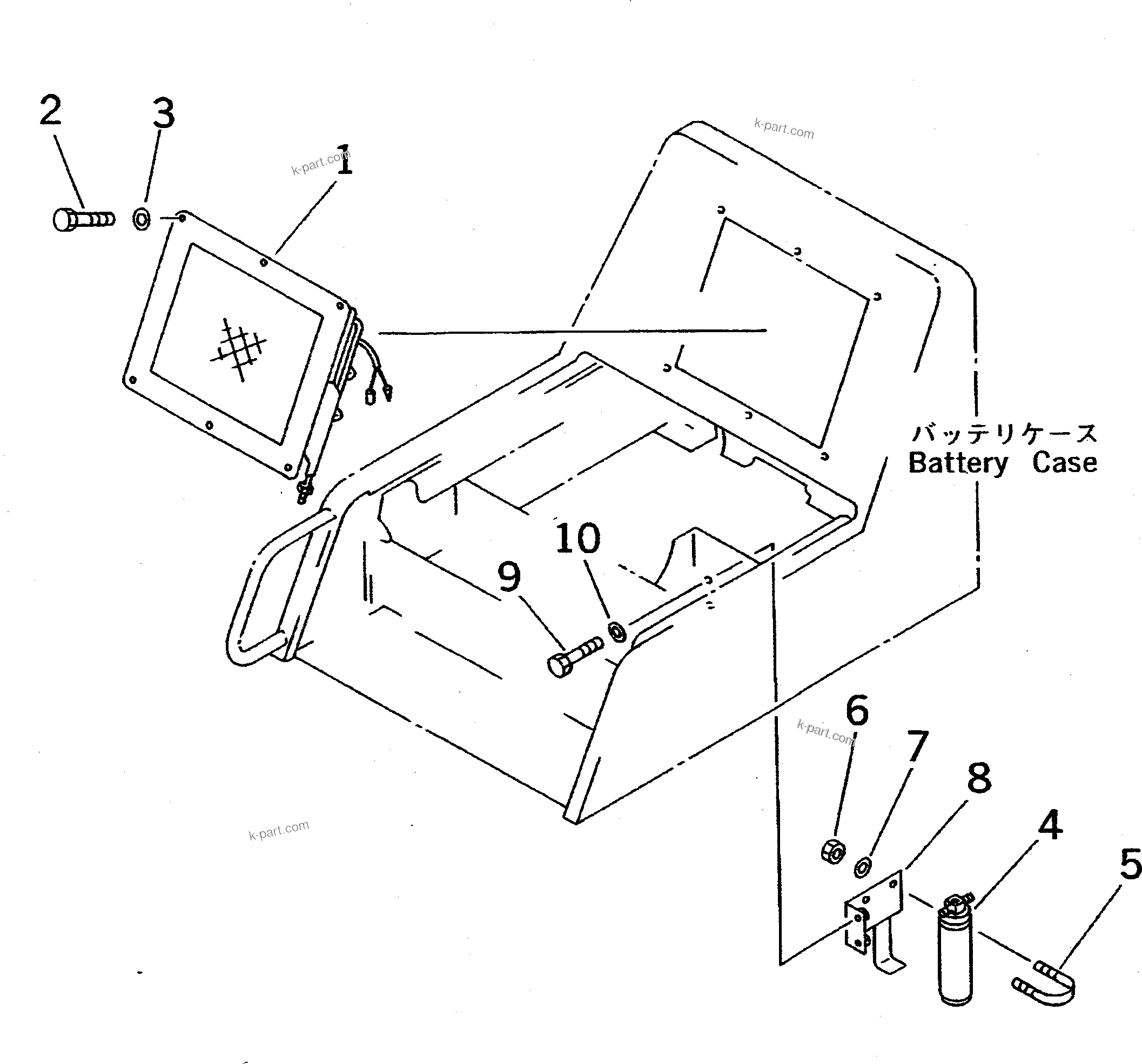 Komatsu parts book diagram for PC400LC-5 S/N 20001-UP (Overseas Version): CONDENSER RELATED PARTS (AIR CONDITIONER)(#21251-)