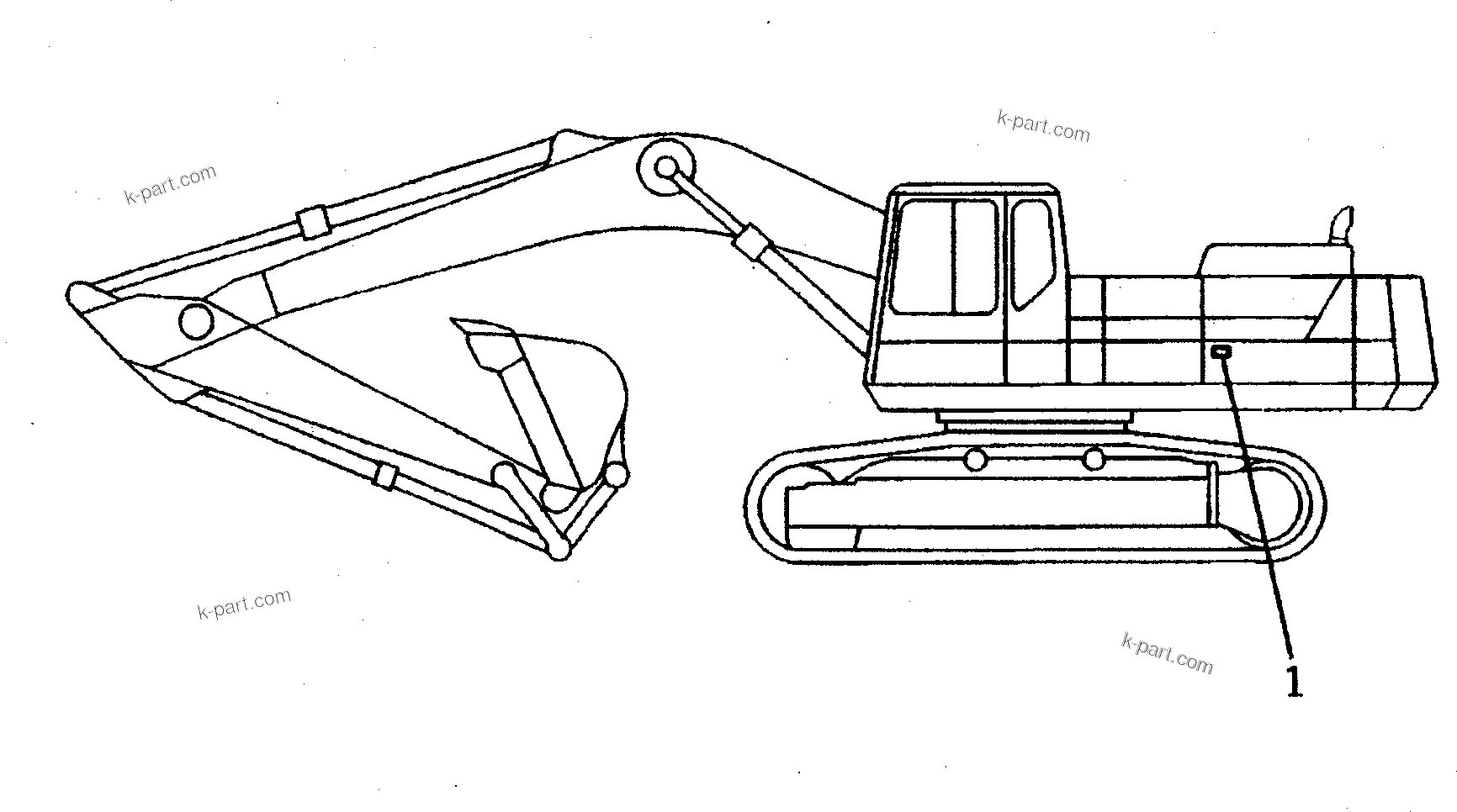 Komatsu parts book diagram for PC400LC-5 S/N 20001-UP (Overseas Version): MARKS AND PLATES (CHASSIS SIDE) (EC SPEC.)(#20001-21534)