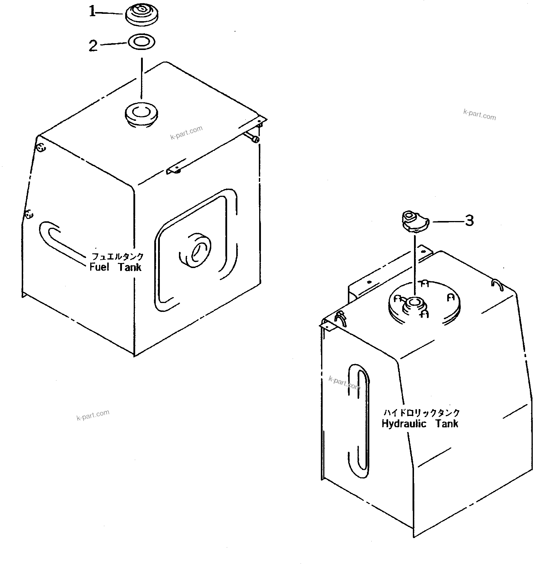 Komatsu parts book diagram for PC400LC-5 S/N 20001-UP (Overseas Version): VANDALISM PROTECTION (WITH BREATHER HOSE)