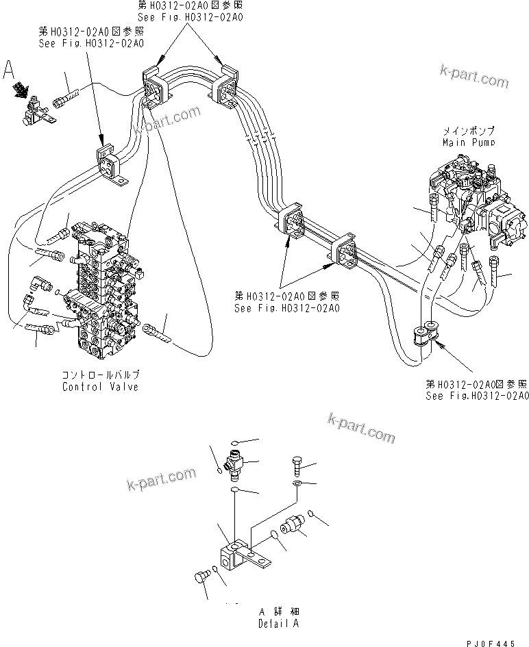 Komatsu parts book diagram for PC40MR-1 S/N 1001-UP: DELIVERY LINE (DELIVERY)(#5501-)