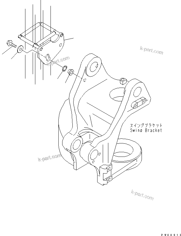 Komatsu parts book diagram for PC40MR-1 S/N 1001-UP: BOOM (HOSE GUIDE)(#1001-5500)