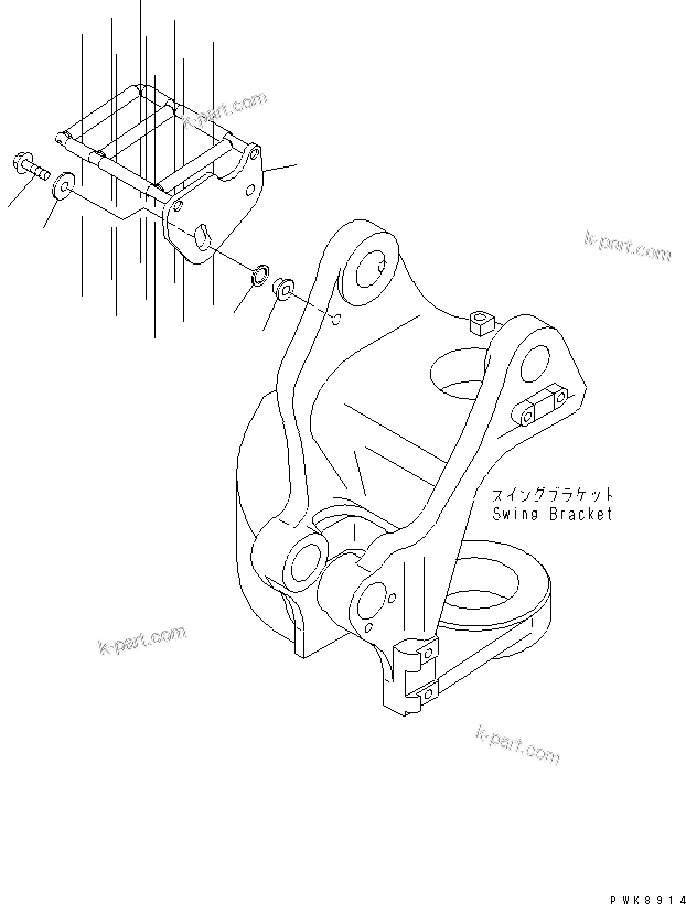 Komatsu parts book diagram for PC40MR-1 S/N 1001-UP: ACTUATER LINE (HOSE GUIDE) (FOR ATTACHMENT)(#5501-)