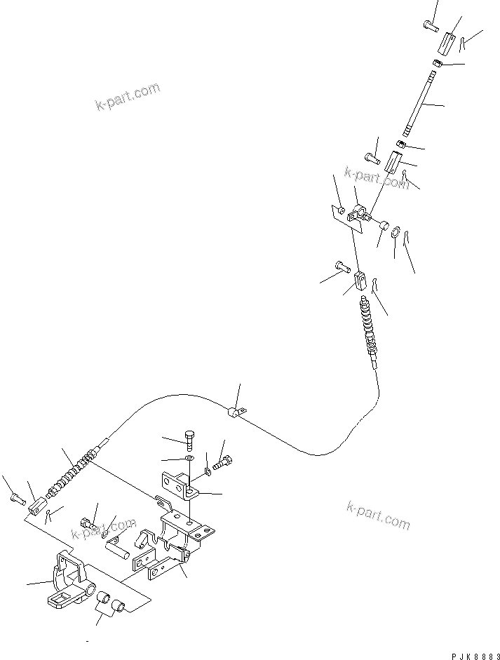 Komatsu parts book diagram for PC40MR-1 S/N 1001-UP: FLOOR FRAME (TRAVEL LOCK)(#1001-5500)