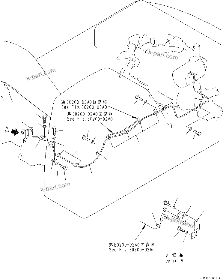 Komatsu parts book diagram for PC450LC-6 S/N 10001-UP: WIRING (STARTING HARNESS)(#10001-11999)