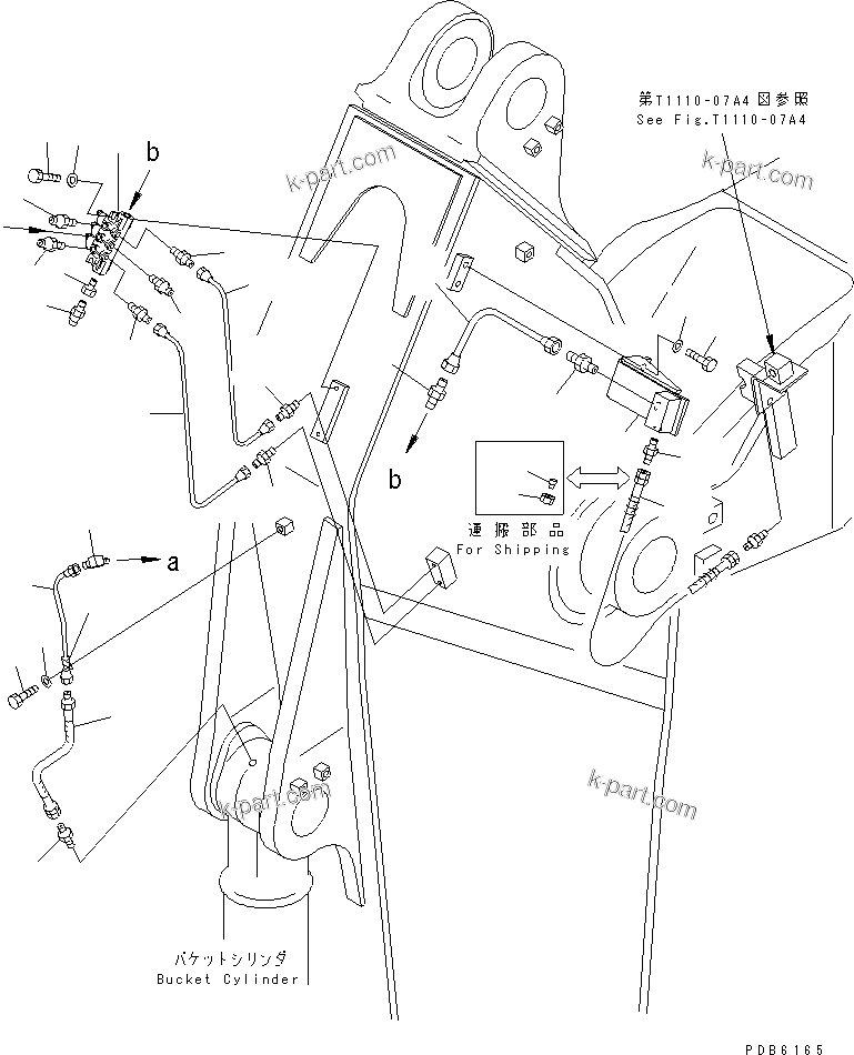 Komatsu parts book diagram for PC450LC-6 S/N 10001-UP: ARM (3.4M) (HEAVY DUTY) (GREASING LINE) (WIHT AUTO GREASING) (FOR COMPONENT)