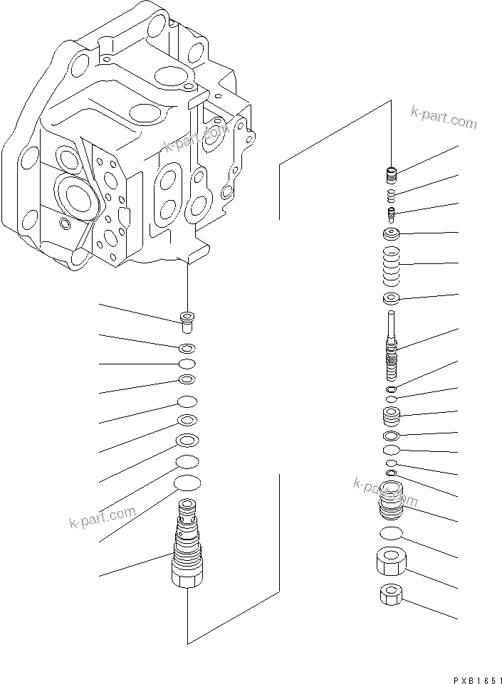 Komatsu parts book diagram for PC450LC-6 S/N 10001-UP: TRAVEL MOTOR (3/3)