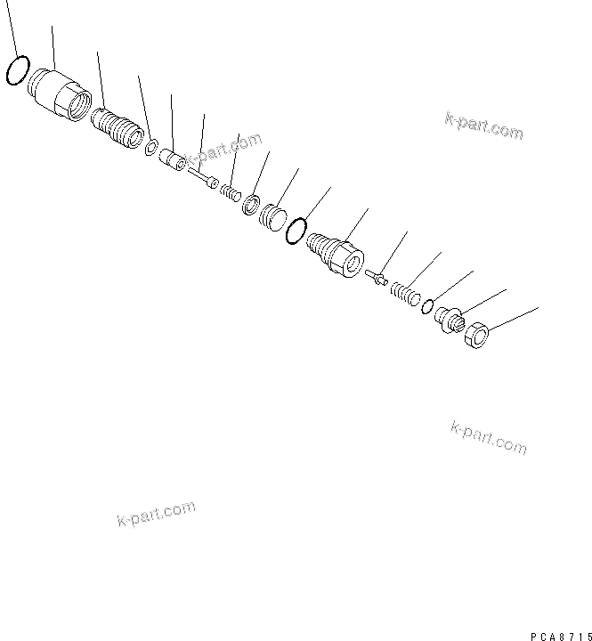 Komatsu parts book diagram for PC450LC-6 S/N 10001-UP: SAFETY VALVE