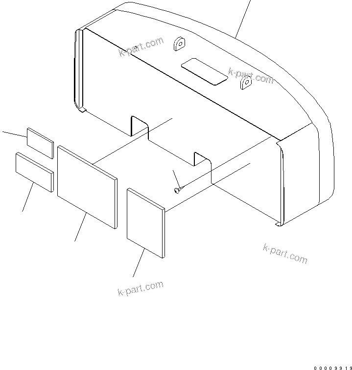 Komatsu parts book diagram for PC450LC-7K S/N K40001-UP: COUNTER WEIGHT