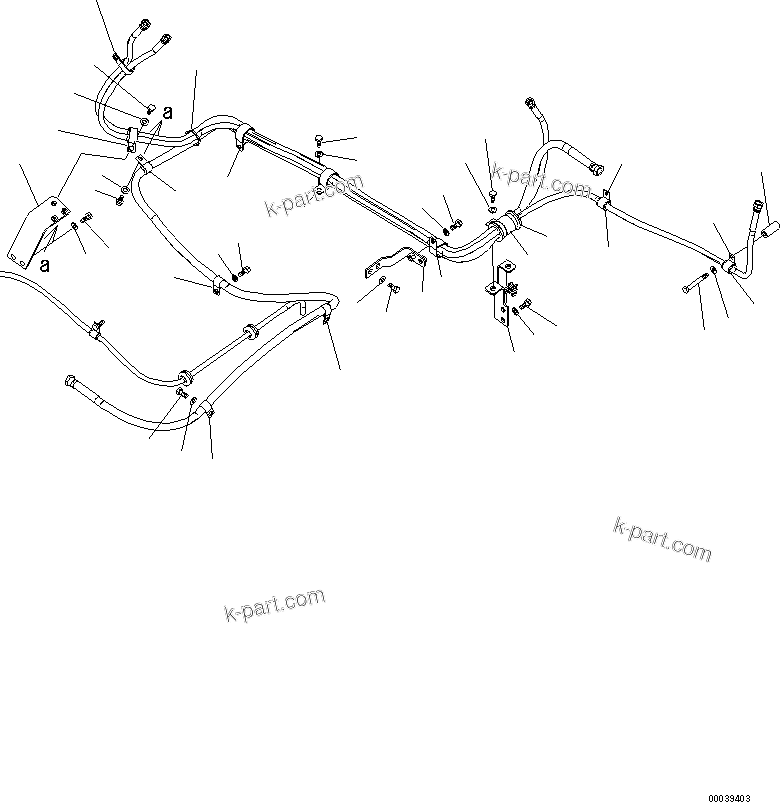 Komatsu parts book diagram for PC450LCHD-8 S/N K50001-UP: FUEL LINES (2/2)