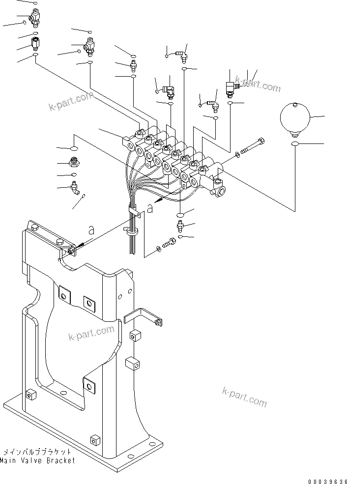 Komatsu parts book diagram for PC450LCHD-8 S/N K50001-UP: SOLENOID VALVE (VALVE) (1 ACTUATOR)