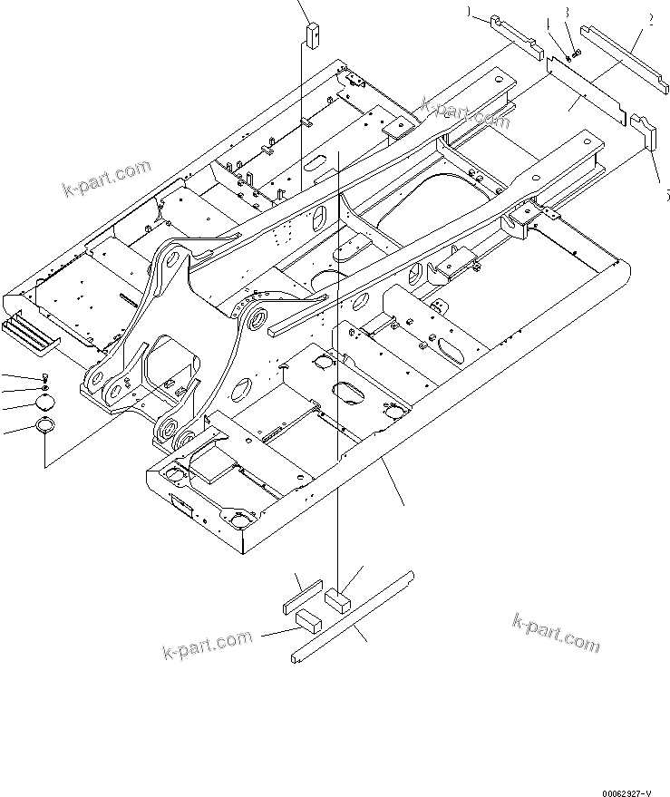 Komatsu parts book diagram for PC450LCHD-8 S/N K50001-UP: REVOLVING FRAME (1/2) (DEMOLITION SPEC.) (#K50001-K50349)