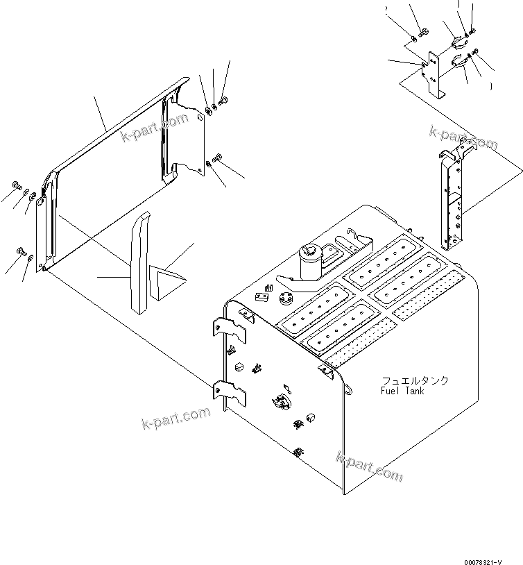 Komatsu parts book diagram for PC450LCHD-8 S/N K50001-UP: RIGHT SIDE DOOR (MACHINE CAB) (3/3) (#K50350-)