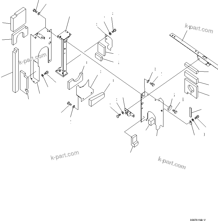 Komatsu parts book diagram for PC450LCHD-8 S/N K50001-UP: PARTITION (MACHINE CAB) (2/2)