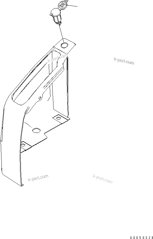 Komatsu parts book diagram for PC450LCHD-8 S/N K50001-UP: PLATE (12V POWER SOURCE) (LCHD)