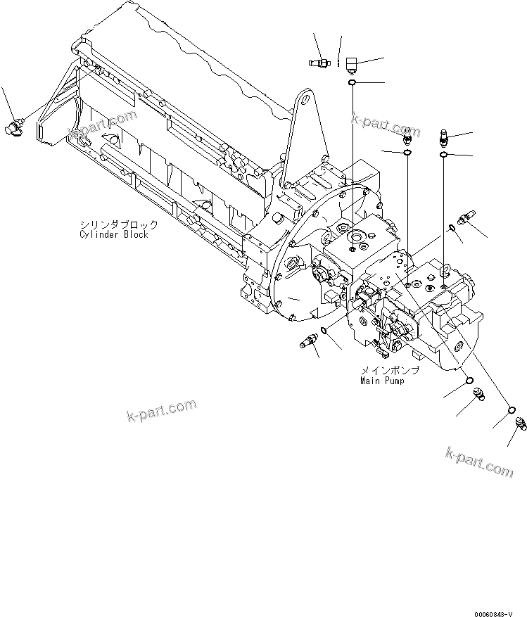Komatsu parts book diagram for PC450LCHD-8 S/N K50001-UP: PREVENTIVE MAINTENANCE CLINIC PARTS