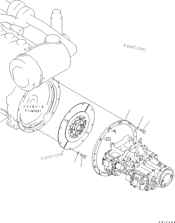 Komatsu parts book diagram for PC450LC-6Z S/N 10001-UP: DUMPER ? PUMP AND TUBE(#12641-)